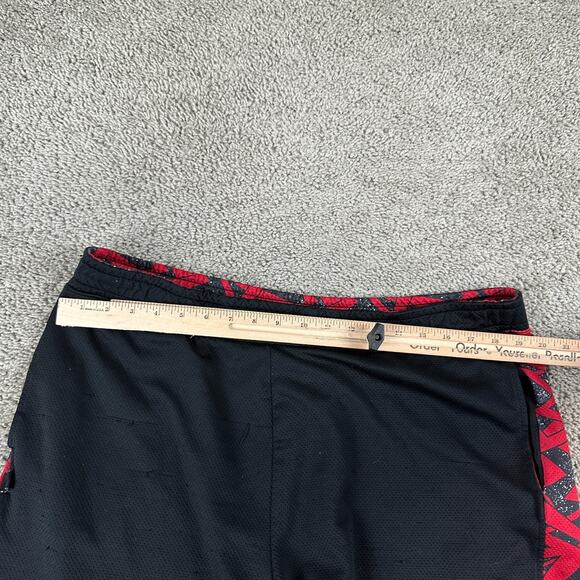 Nike Jordan Basketball Shorts Mens Extra Large Black Red Jumpman Geometric READ - Picture 9 of 15